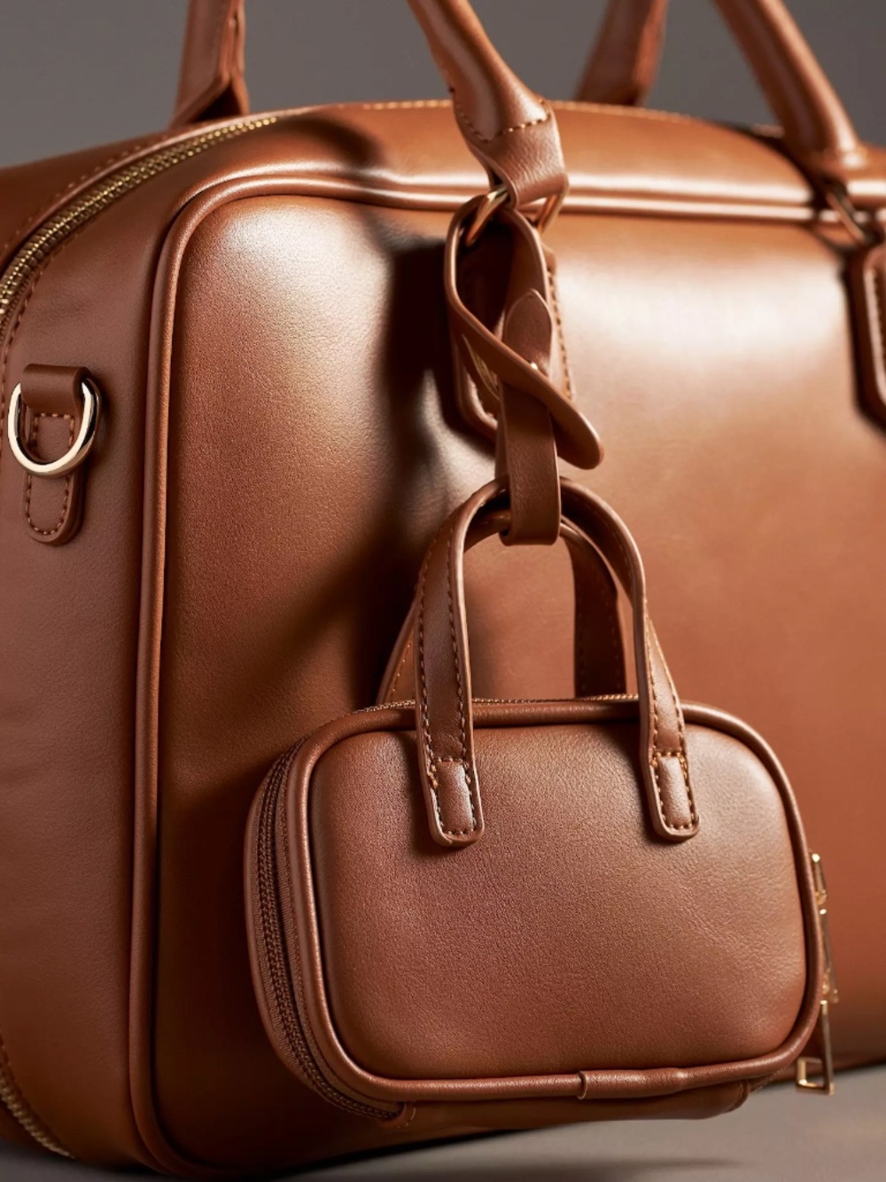 🤎 Melie Bianco Natasha Travel Bag Set – Brown 🤎 - Picture 3 of 7